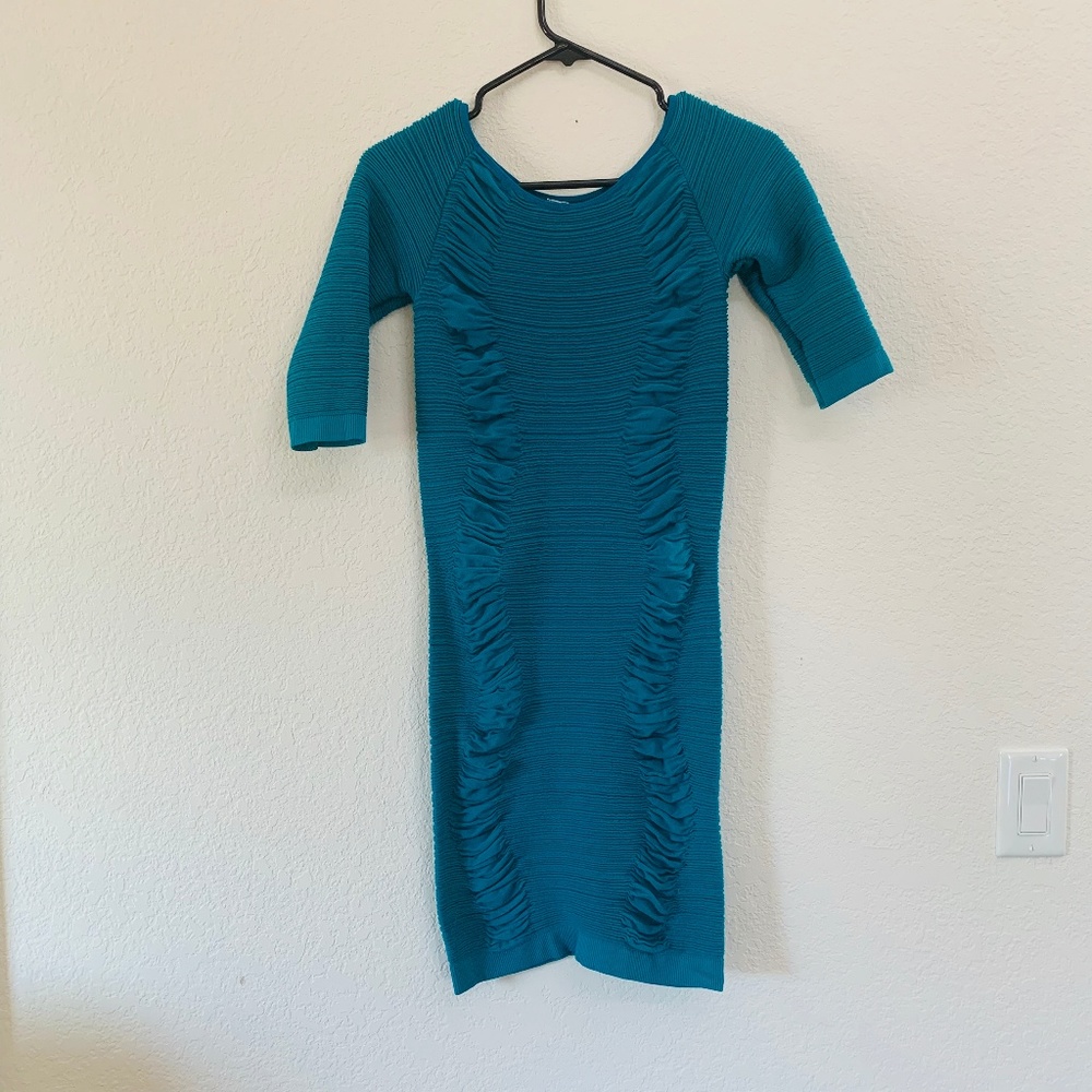 Prime Cut Stretchy Teal Dress